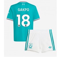 Liverpool Cody Gakpo #18 Koszulka Trzecia dzieci 2025-26 Krótki Rękaw (+ krótkie spodenki)